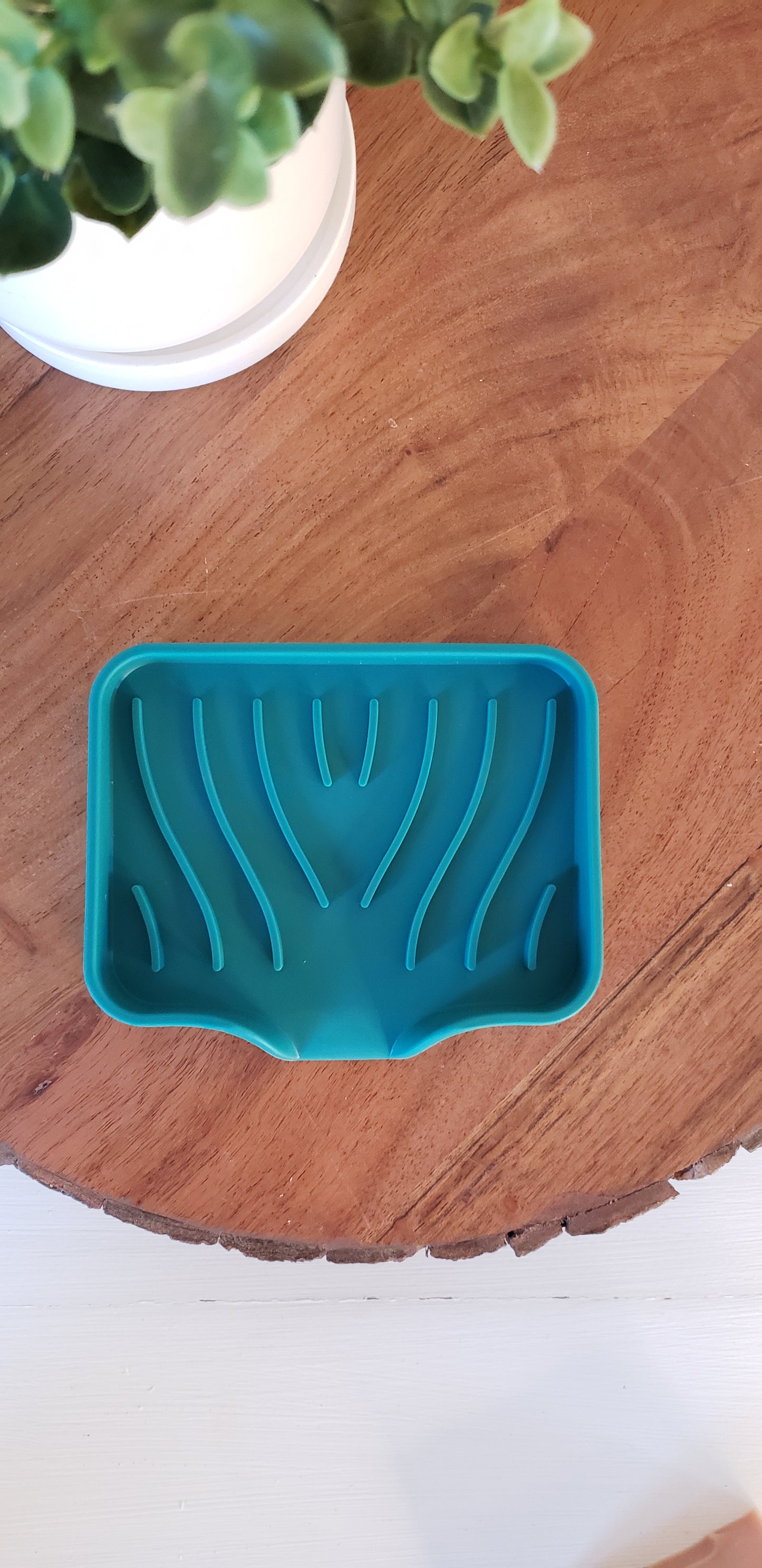 Teal Soap Dish